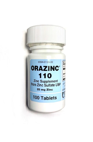 Orazinc - Zinc Supplement for prostate health, energy increase, hormone balancing, cardiovascular health, and protein synthesis. By Mericon Industries